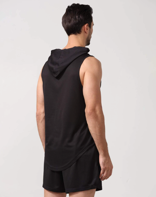 Men's Quick-Dry Hooded Gym Vest